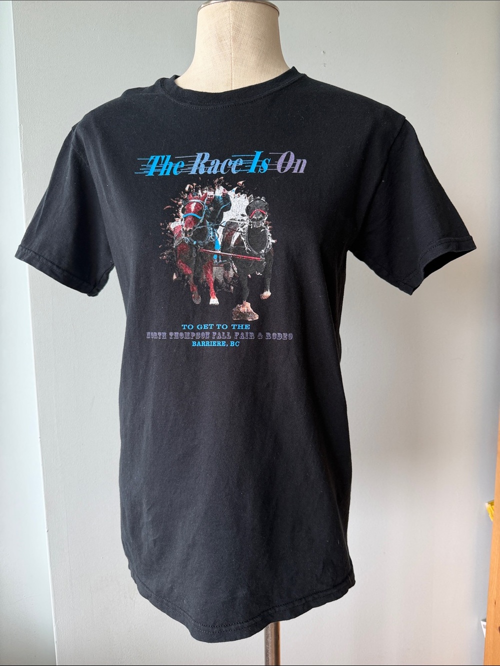 Black 'The Race Is On' Graphic Tee - Men
